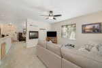 Second living room off of kitchen and dining room